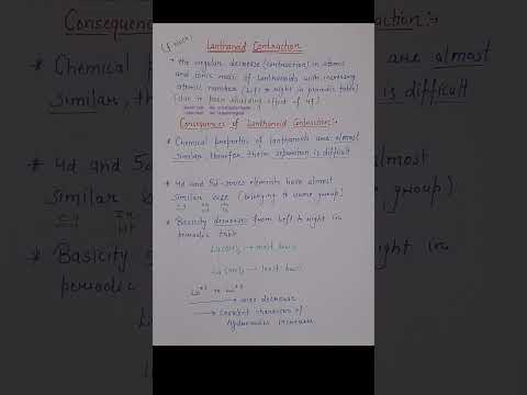 Lanthanoid contraction|f block elements|Chemistry for htet pgt tgt and other tet exams